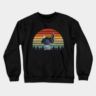 Retro Vintage Turkey Jive Gurkey Crewneck Sweatshirt